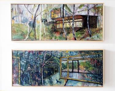 Original Architecture Paintings by Lucie Hoffmann