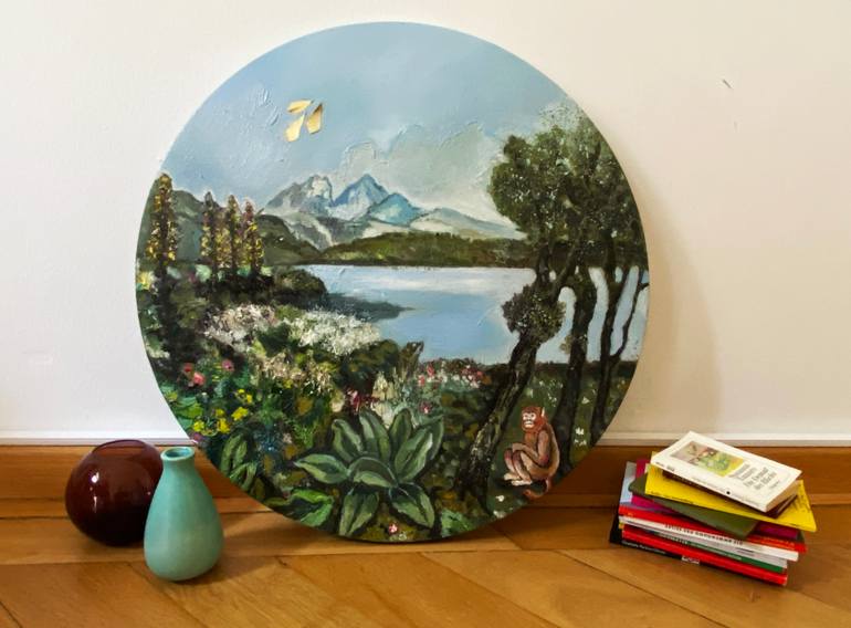 Original Abstract Landscape Painting by Lucie Hoffmann