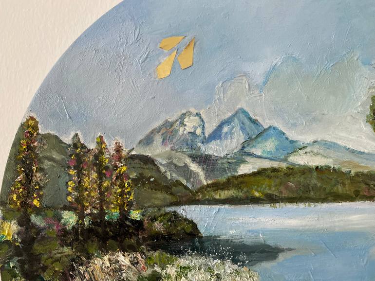 Original Abstract Landscape Painting by Lucie Hoffmann