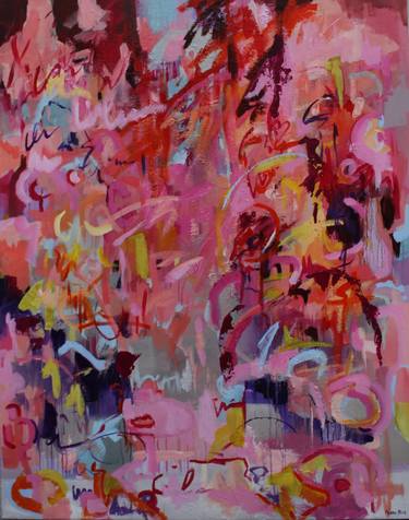 Original Abstract Expressionism Abstract Paintings by Monika Holte