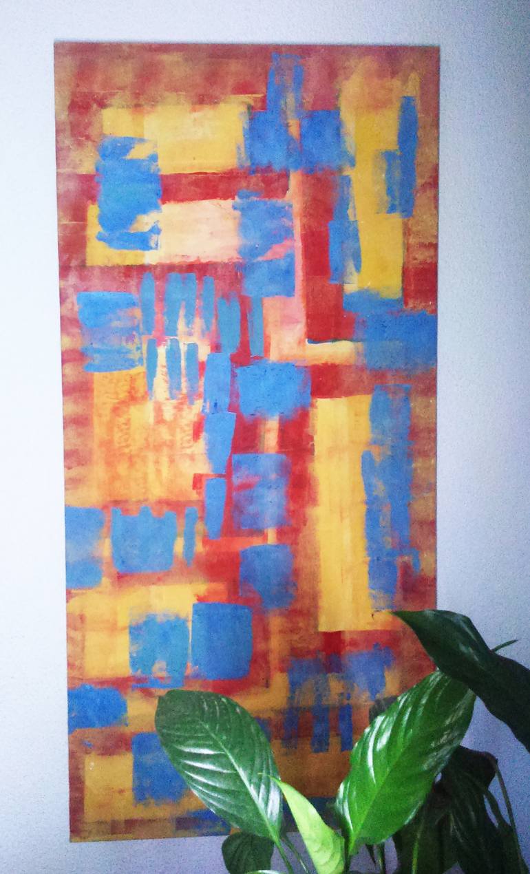 Original Modern Abstract Painting by Claudia Tijman Marcus