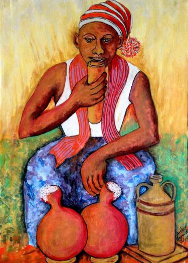 Print of Culture Paintings by Igwe Nwigwe