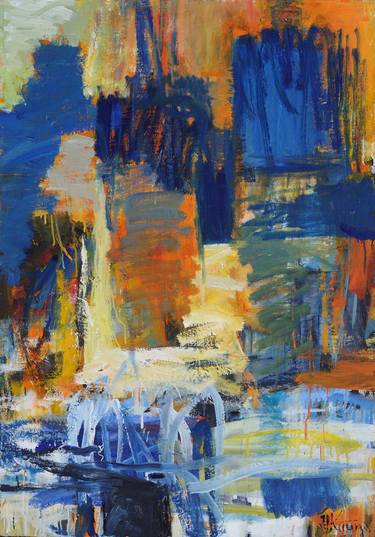 Print of Abstract Expressionism Water Paintings by Vytautas Kaunas