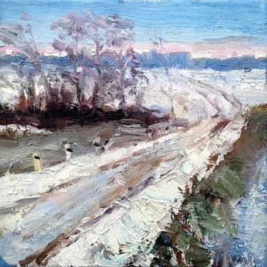 Original Expressionism Landscape Paintings by Vytautas Kaunas