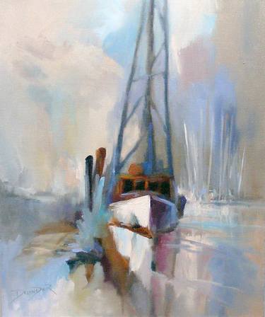Print of Impressionism Boat Paintings by Diana Delander