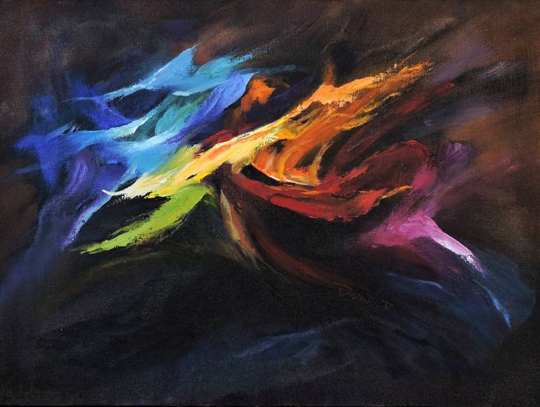 Print of Fine Art Abstract Paintings by Diana Delander