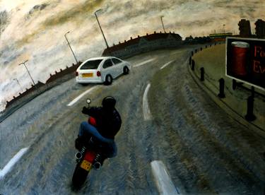 Original Documentary Motorcycle Paintings by Adrian Eckersley