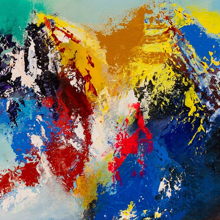 Original Abstract Landscape Painting by Cr Shelare