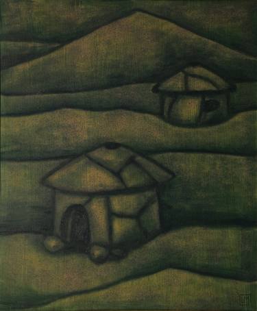 Original Figurative Architecture Paintings by Leyla Mahat