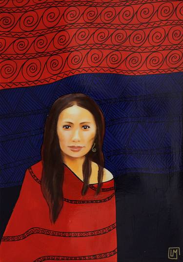 Print of Women Paintings by Leyla Mahat