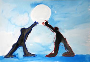 Original Figurative Light Drawings by Joost Van Santen