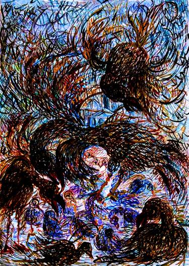 Print of Abstract Expressionism Animal Paintings by Nada Sucur Jovanovic