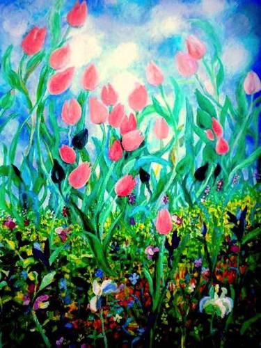 Original Floral Paintings by Nada Sucur Jovanovic