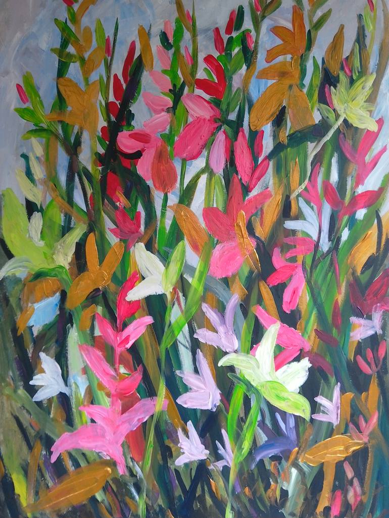 Original Abstract Botanic Painting by Nada Sucur Jovanovic