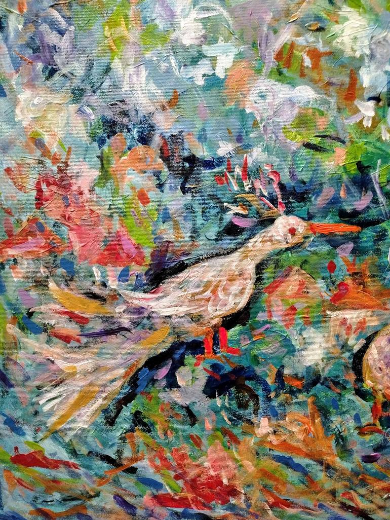 Original Abstract Expressionism Abstract Painting by Nada Sucur Jovanovic