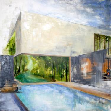 Print of Modern Architecture Paintings by Jaqueline Kastenholz