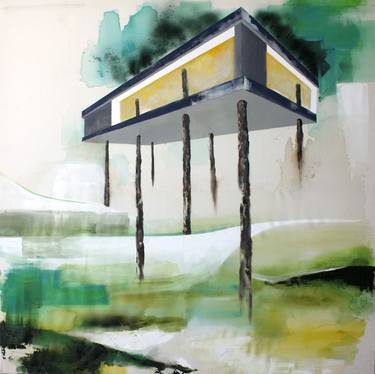 Print of Abstract Expressionism Architecture Paintings by Jaqueline Kastenholz