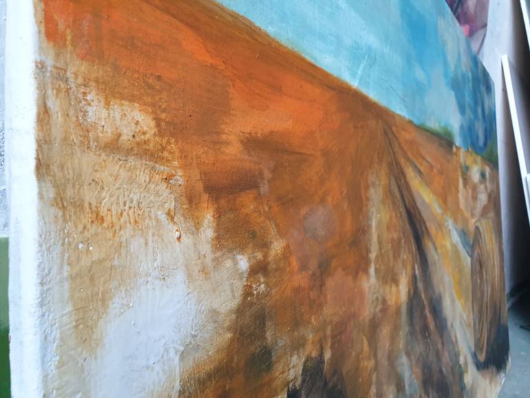 Original Expressionism Architecture Painting by Jaqueline Kastenholz