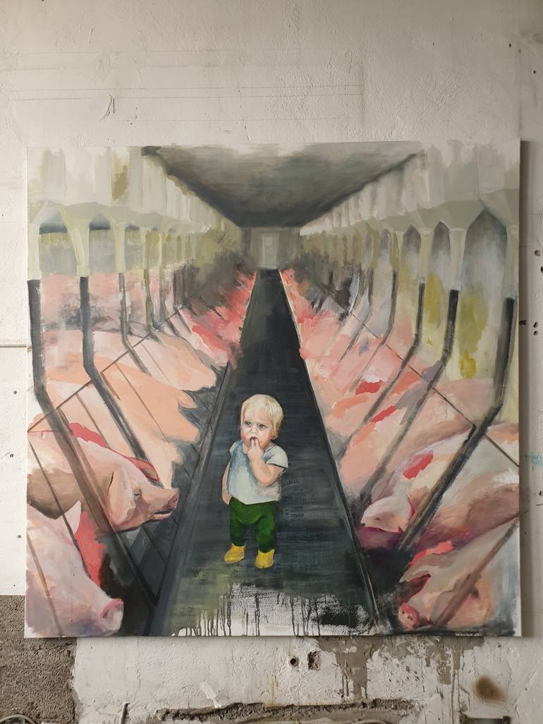 Original Documentary Politics Painting by Jaqueline Kastenholz
