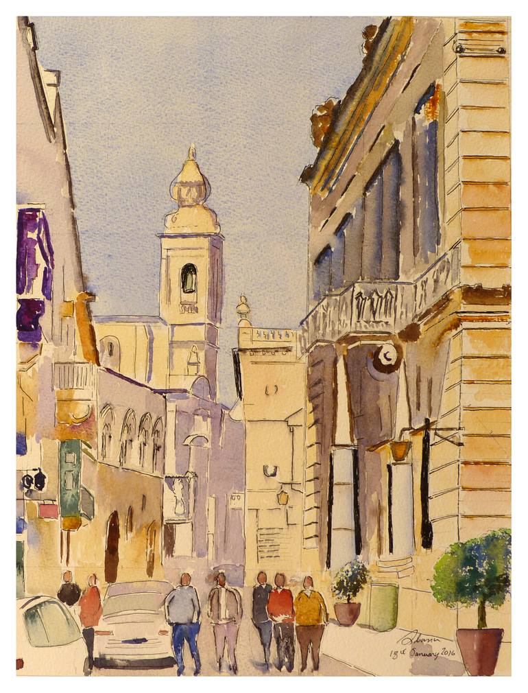 Mdina Malta Painting by Godwin Cassar | Saatchi Art