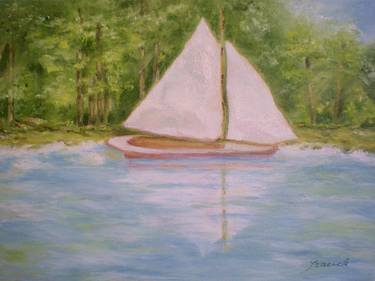 Original Impressionism Boat Paintings by Graciela Castro