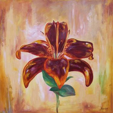 Print of Fine Art Floral Paintings by Graciela Castro