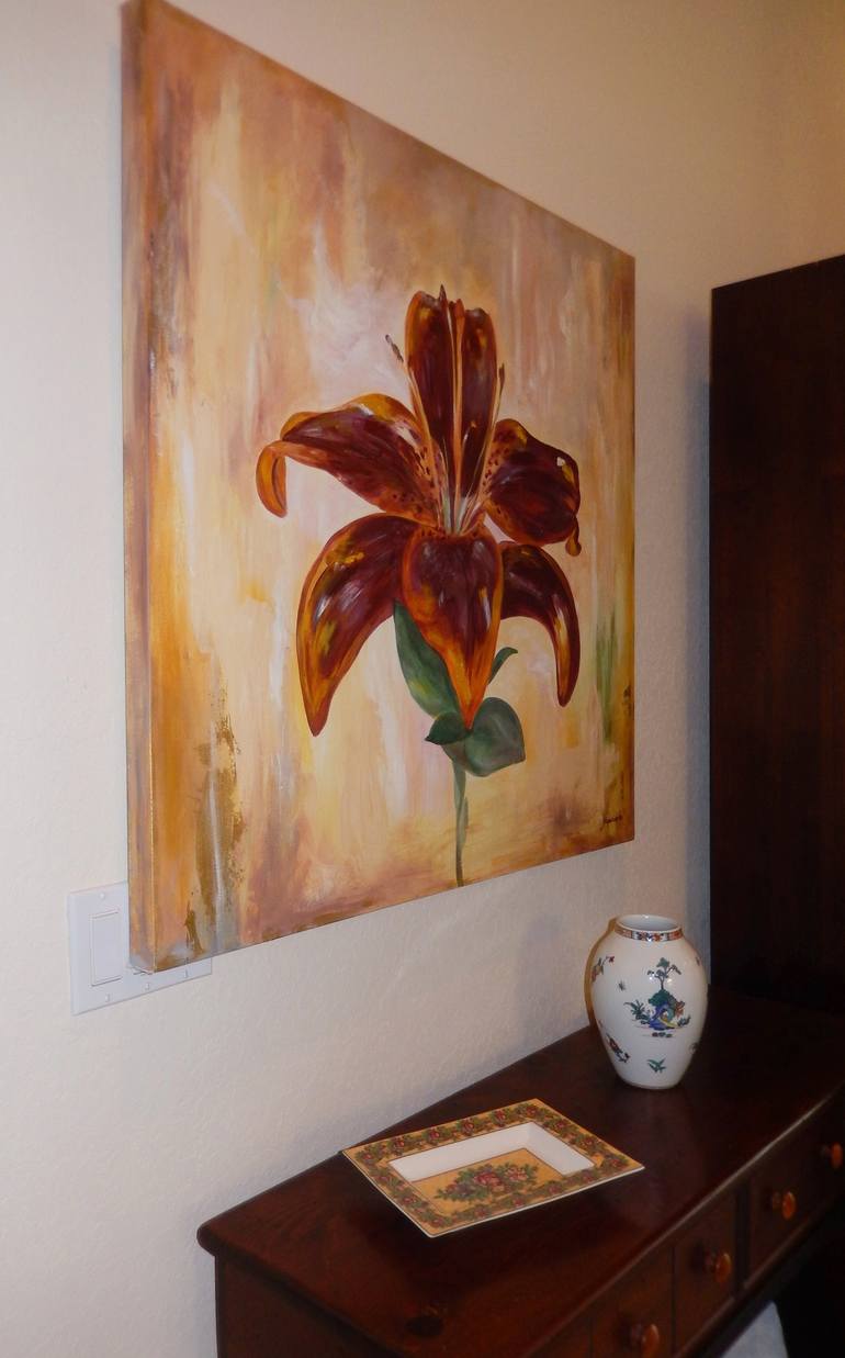 Original Fine Art Floral Painting by Graciela Castro