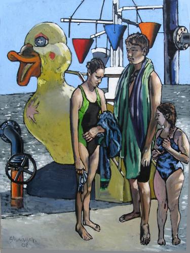 Print of Figurative Beach Paintings by Timothy Shannon