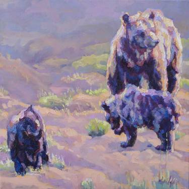 Original Impressionism Animal Paintings by Patricia A Griffin