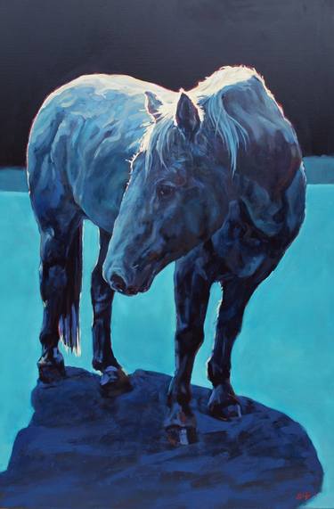 Original Fine Art Horse Paintings by Patricia A Griffin