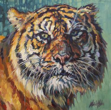 Original Expressionism Animal Paintings by Patricia A Griffin