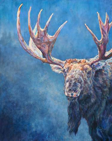 Original Expressionism Animal Paintings by Patricia A Griffin