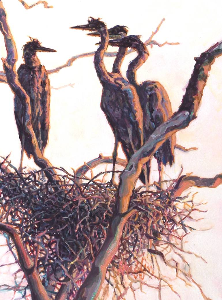 Original Documentary Animal Painting by Patricia A Griffin