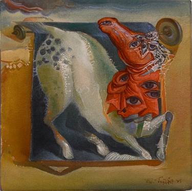 Original Surrealism Culture Painting by