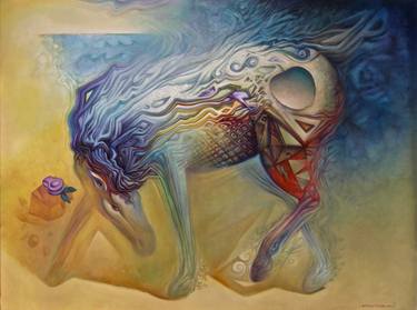 Print of Surrealism Horse Paintings by Aristomenis Tsolakis