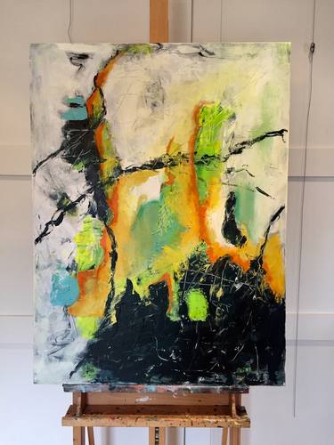 Original Abstract Paintings by HALINA GRZYB