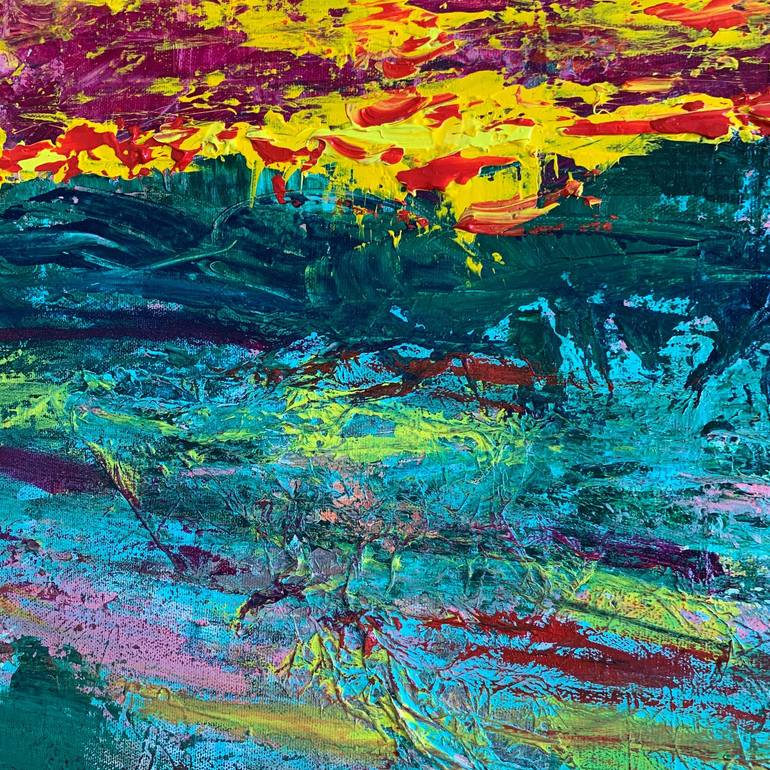 Original Expressionism Abstract Painting by Halina Grzyb