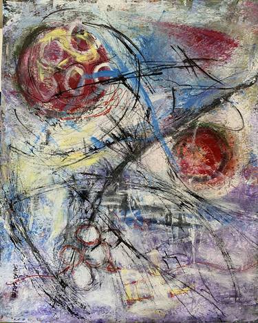 Original Abstract Expressionism Abstract Paintings by HALINA GRZYB