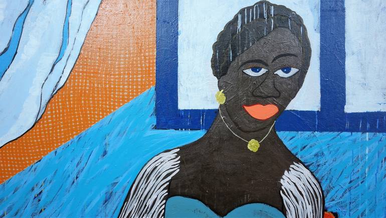 Original Figurative Pop Culture/Celebrity Painting by Aloaye Norris Adoro