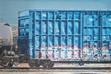 Original Pop Art Train Paintings by Joseph Steininger