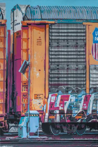Original Street Art Transportation Paintings by Joseph Steininger