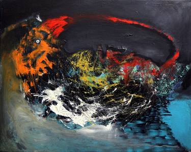 Original Abstract Expressionism Abstract Paintings by Sandra Vucicevic