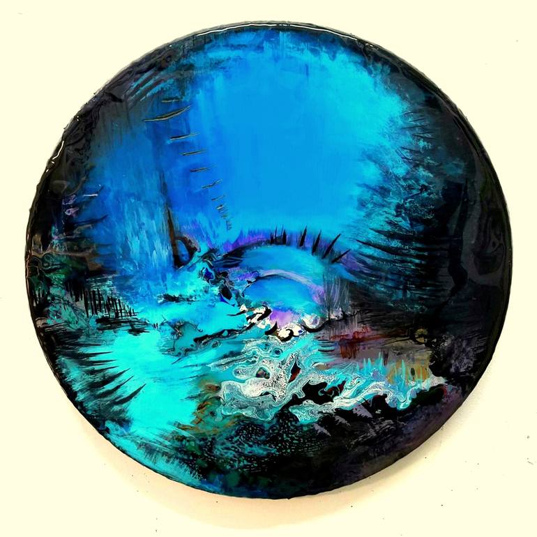 IMMACULATE DREAM, Round Abstract Painting