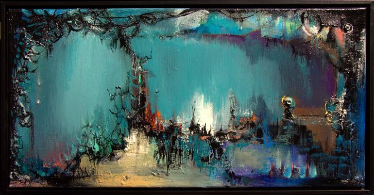 Original Abstract Expressionism Abstract Painting by Sandra Vucicevic