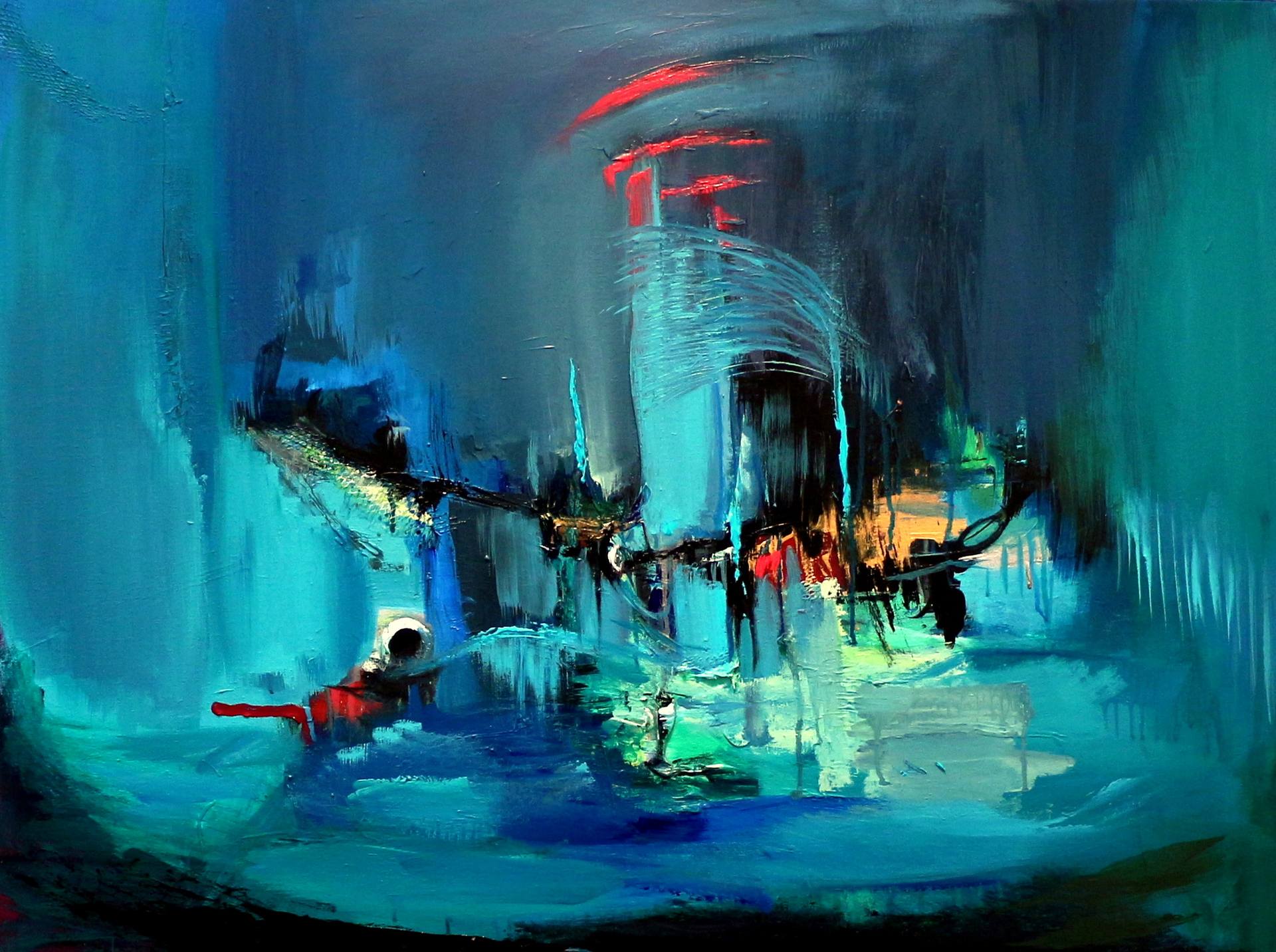 絵画 abstract painting Meadowland 1 by Lisa Carney - acrylic painting | UGallery