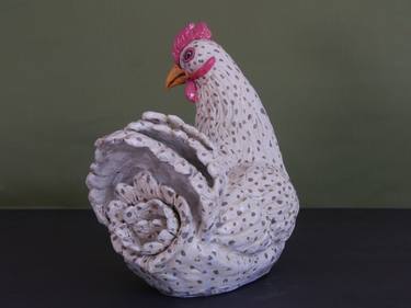 White Spotted Hen / SOLD thumb