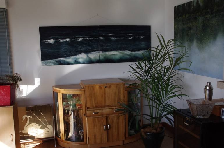 Original Expressionism Seascape Painting by Geoff Winckle