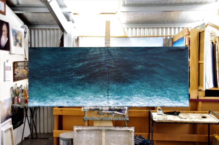 Original Realism Seascape Painting by Geoff Winckle