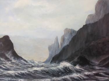 Print of Expressionism Seascape Paintings by Geoff Winckle