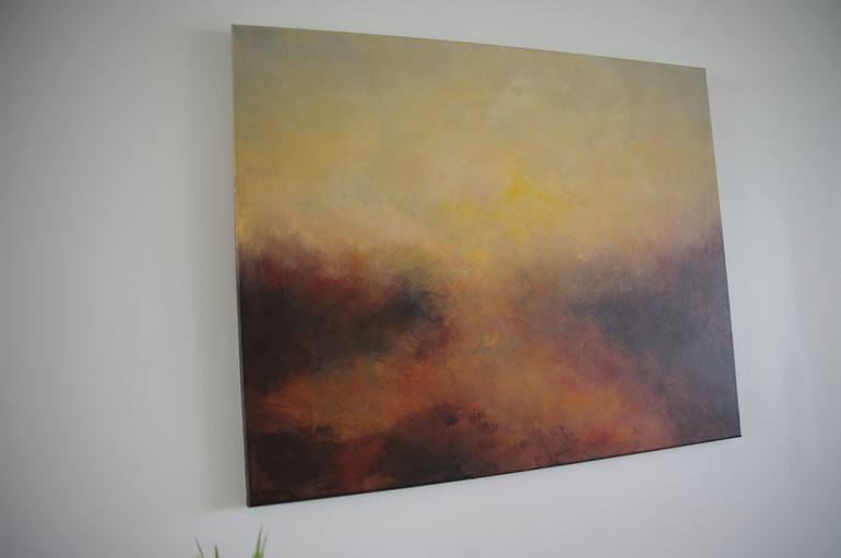 Original Abstract Expressionism Landscape Painting by Geoff Winckle